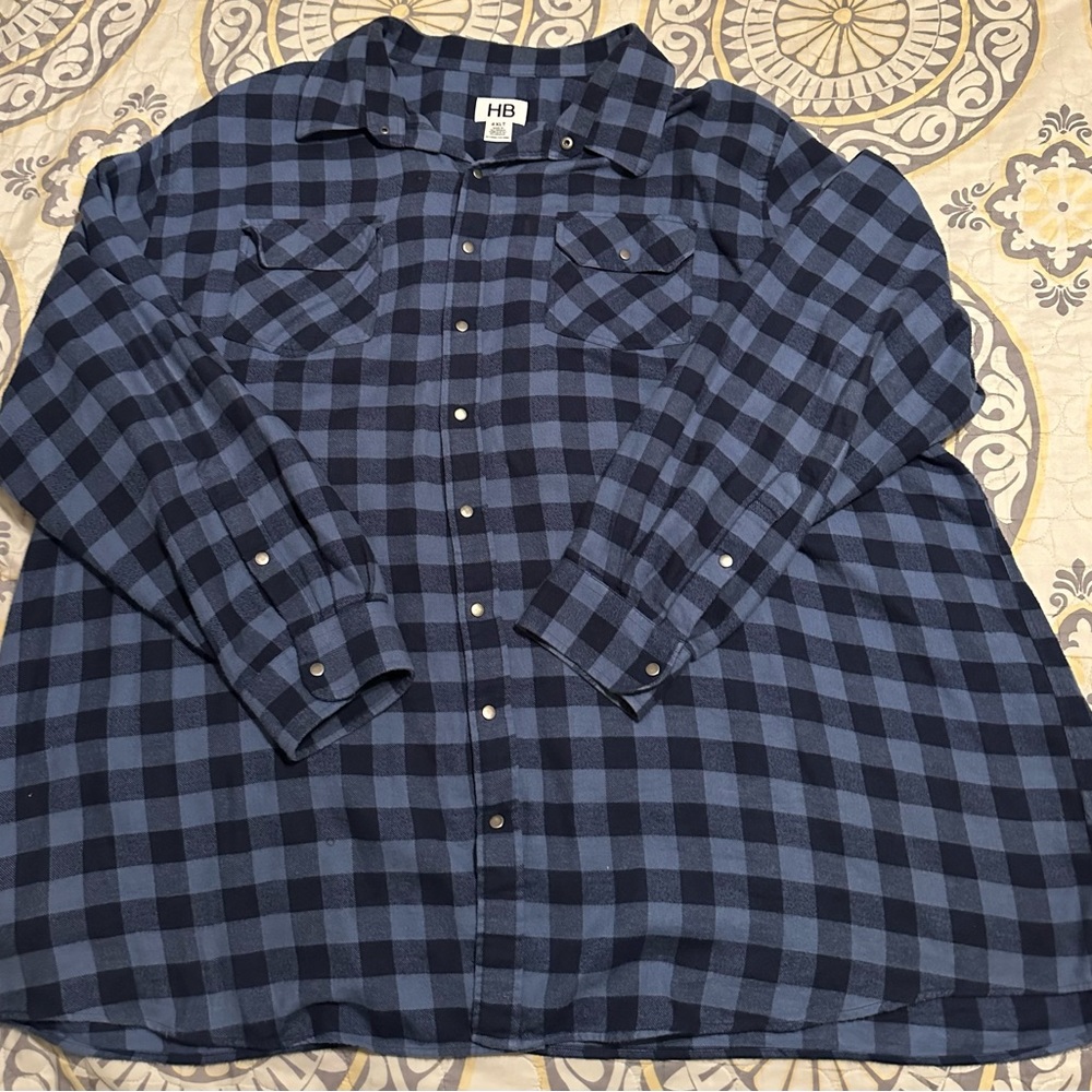 Harbor Bay casual dress shirt. Size 4XLT.